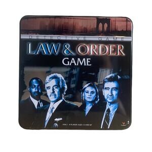 Law & Order Detective Game in Tin Box by Cardinal Games - Complete Set